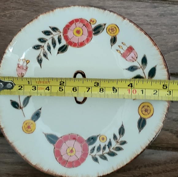 O monogram plate floral pattern - Picture 4 of 7
